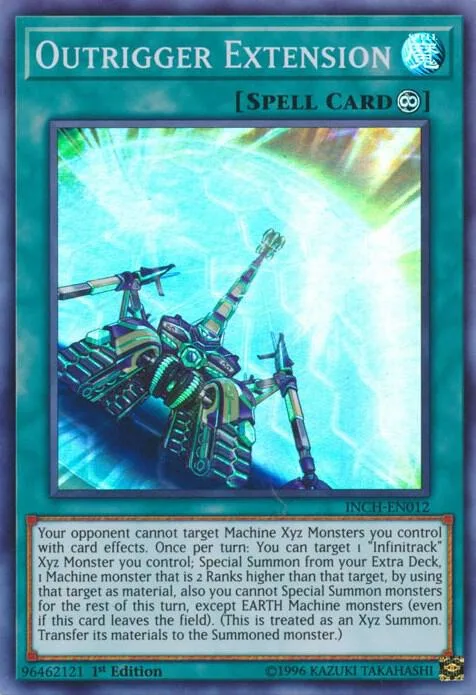 Outrigger Extension INCH-EN012 Yu-Gi-Oh card from The Infinity Chasers