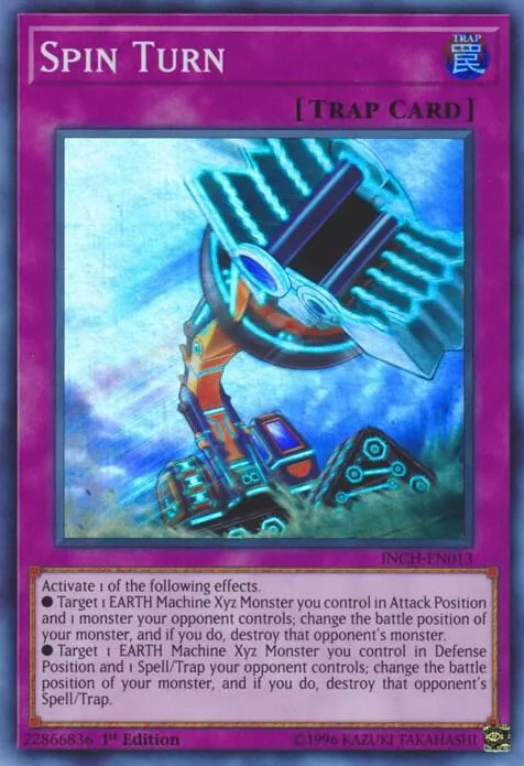 Spin Turn INCH-EN013 Yu-Gi-Oh card from The Infinity Chasers