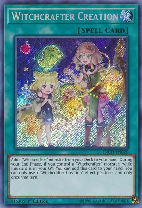 Witchcrafter Creation INCH-EN020 Yu-Gi-Oh card from The Infinity Chasers