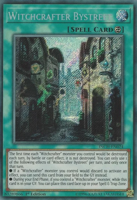 Witchcrafter Bystreet INCH-EN024 Yu-Gi-Oh card from The Infinity Chasers