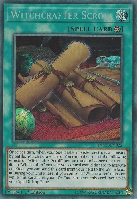 Witchcrafter Scroll INCH-EN025 Yu-Gi-Oh card from The Infinity Chasers