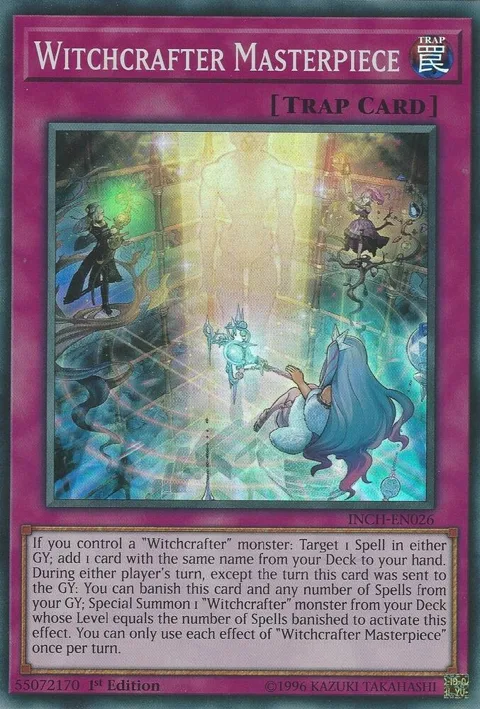 Witchcrafter Masterpiece INCH-EN026 Yu-Gi-Oh card from The Infinity Chasers