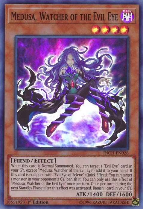 Medusa, Watcher of the Evil Eye INCH-EN028 Yu-Gi-Oh card from The Infinity Chasers