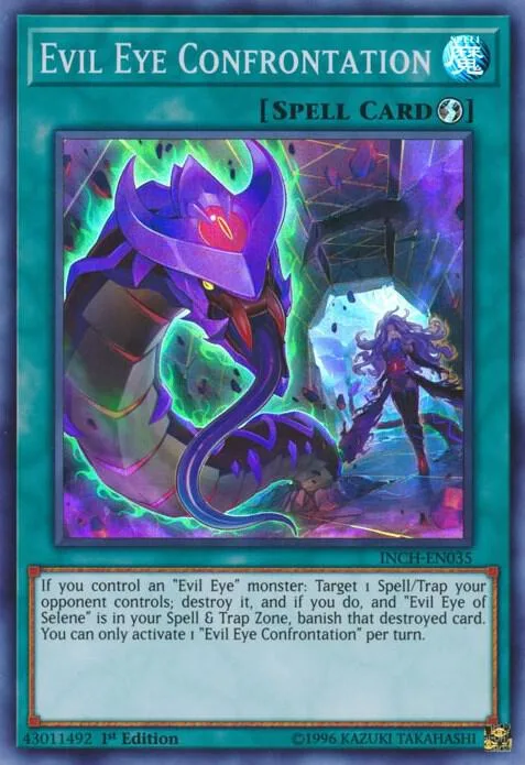 Evil Eye Confrontation INCH-EN035 Yu-Gi-Oh card from The Infinity Chasers