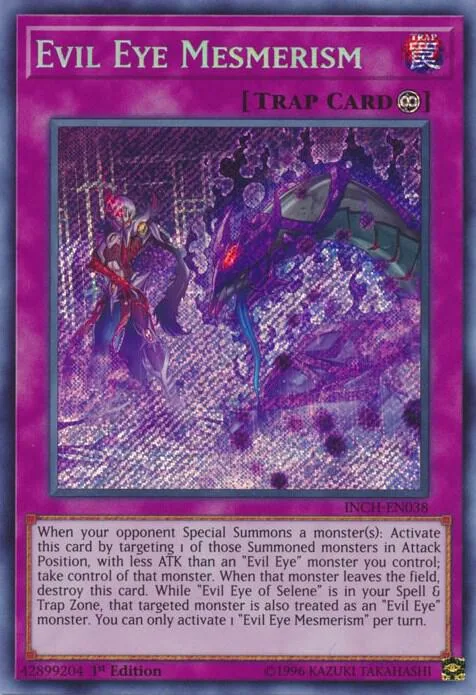 Evil Eye Mesmerism INCH-EN038 Yu-Gi-Oh card from The Infinity Chasers