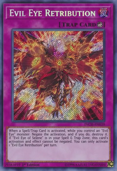 Evil Eye Retribution INCH-EN039 Yu-Gi-Oh card from The Infinity Chasers