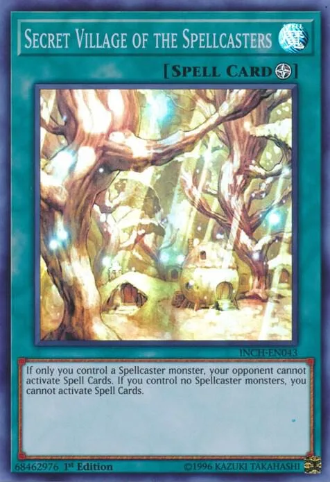Secret Village of the Spellcasters INCH-EN043 Yu-Gi-Oh card from The Infinity Chasers