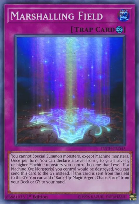 Marshalling Field INCH-EN045 Yu-Gi-Oh card from The Infinity Chasers