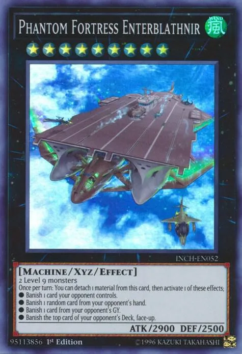 Phantom Fortress Enterblathnir INCH-EN052 Yu-Gi-Oh card from The Infinity Chasers