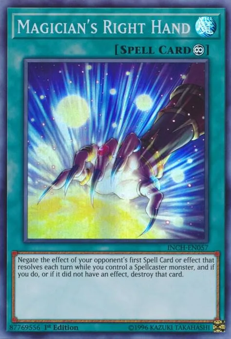 Magician's Right Hand INCH-EN057 Yu-Gi-Oh card from The Infinity Chasers