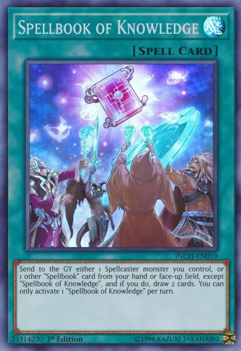 Spellbook of Knowledge INCH-EN059 Yu-Gi-Oh card from The Infinity Chasers