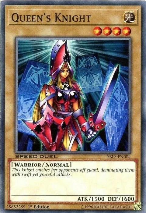 Queen's Knight SBLS-EN004 Yu-Gi-Oh card from Speed Duel: Arena of Lost Souls