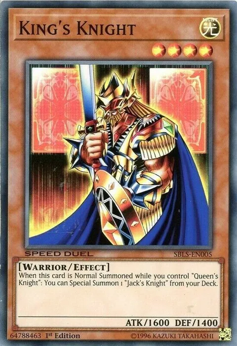 King's Knight SBLS-EN005 Yu-Gi-Oh card from Speed Duel: Arena of Lost Souls