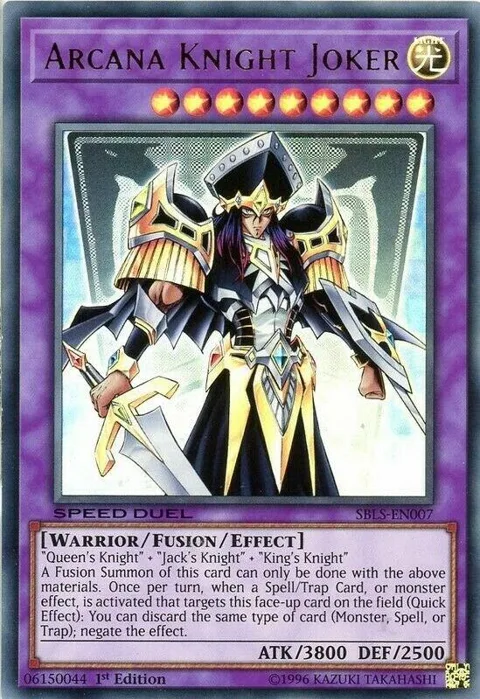 Arcana Knight Joker SBLS-EN007 Yu-Gi-Oh card from Speed Duel: Arena of Lost Souls