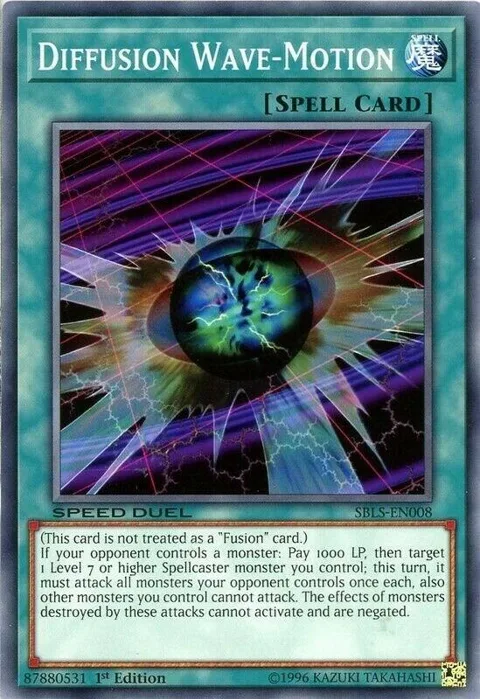Diffusion Wave-Motion SBLS-EN008 Yu-Gi-Oh card from Speed Duel: Arena of Lost Souls