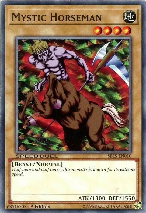 Mystic Horseman SBLS-EN010 Yu-Gi-Oh card from Speed Duel: Arena of Lost Souls