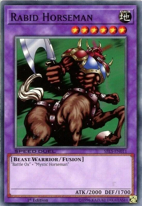 Rabid Horseman SBLS-EN011 Yu-Gi-Oh card from Speed Duel: Arena of Lost Souls