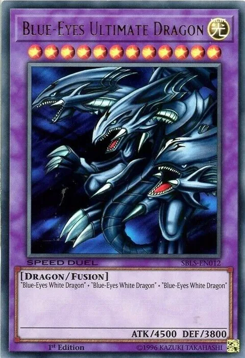 Blue-Eyes Ultimate Dragon SBLS-EN012 Yu-Gi-Oh card from Speed Duel: Arena of Lost Souls
