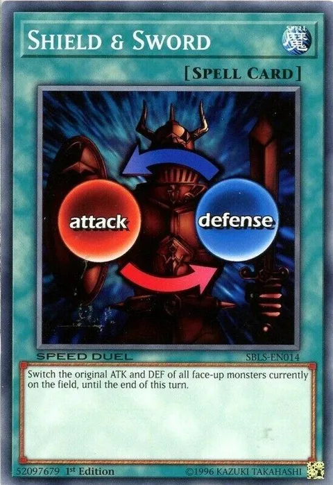 Shield & Sword SBLS-EN014 Yu-Gi-Oh card from Speed Duel: Arena of Lost Souls