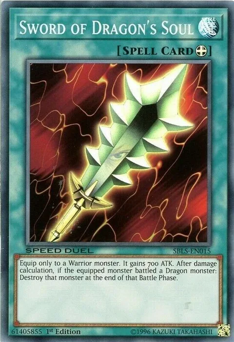 Sword of Dragon's Soul SBLS-EN015 Yu-Gi-Oh card from Speed Duel: Arena of Lost Souls