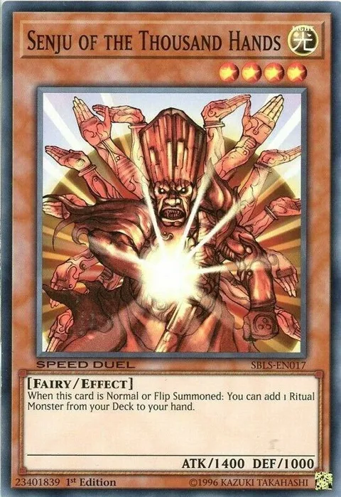 Senju of the Thousand Hands SBLS-EN017 Yu-Gi-Oh card from Speed Duel: Arena of Lost Souls
