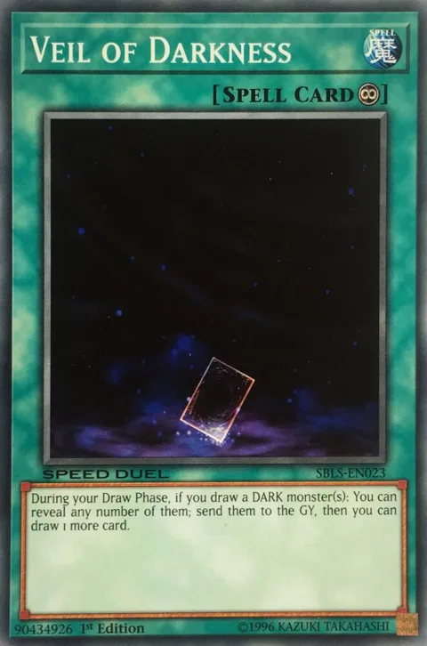 Veil of Darkness SBLS-EN023 Yu-Gi-Oh card from Speed Duel: Arena of Lost Souls