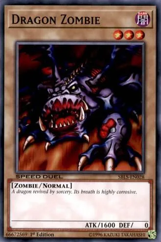 Dragon Zombie SBLS-EN028 Yu-Gi-Oh card from Speed Duel: Arena of Lost Souls