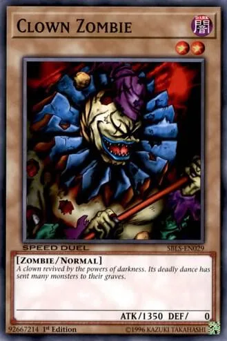 Clown Zombie SBLS-EN029 Yu-Gi-Oh card from Speed Duel: Arena of Lost Souls