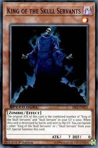 King of the Skull Servants SBLS-EN031 Yu-Gi-Oh card from Speed Duel: Arena of Lost Souls