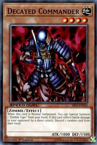Decayed Commander SBLS-EN032 Yu-Gi-Oh card from Speed Duel: Arena of Lost Souls