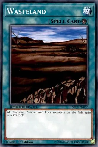 Wasteland SBLS-EN036 Yu-Gi-Oh card from Speed Duel: Arena of Lost Souls