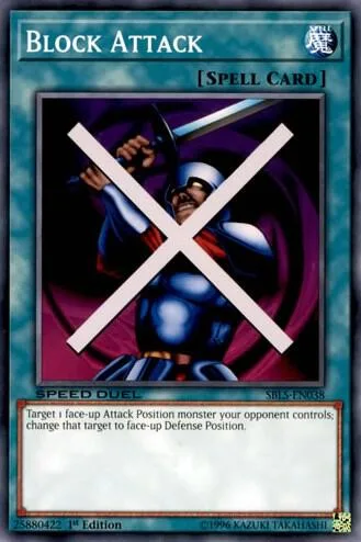 Block Attack SBLS-EN038 Yu-Gi-Oh card from Speed Duel: Arena of Lost Souls