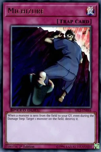 Michizure SBLS-EN044 Yu-Gi-Oh card from Speed Duel: Arena of Lost Souls