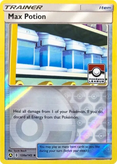 Max Potion - 128a/145 Pokemon League #128a/145 Reverse Holofoil Pokémon card from League & Championship Cards