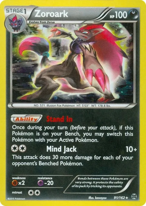 Zoroark - 91/162 Cosmos Holo #091/162 Holofoil Pokémon card from Miscellaneous Cards & Products