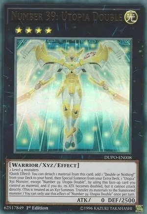Number 39: Utopia Double DUPO-EN008 Unlimited Yu-Gi-Oh card from Duel Power