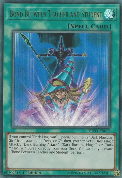 Bond Between Teacher and Student DUPO-EN017 1st Edition Yu-Gi-Oh card from Duel Power