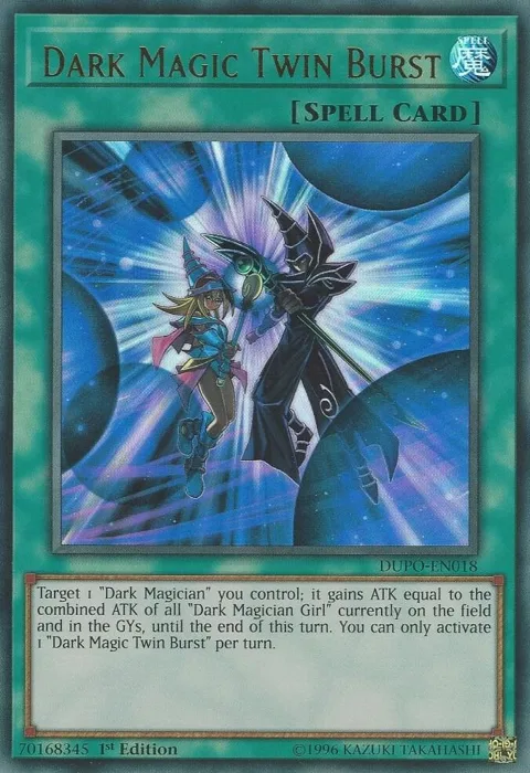 Dark Magic Twin Burst DUPO-EN018 1st Edition Yu-Gi-Oh card from Duel Power