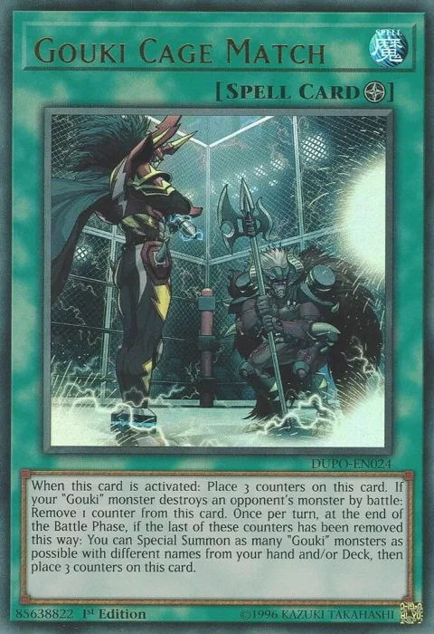 Gouki Cage Match DUPO-EN024 1st Edition Yu-Gi-Oh card from Duel Power