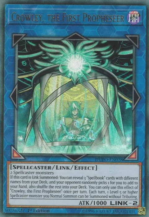 Crowley, the First Propheseer DUPO-EN028 Unlimited Yu-Gi-Oh card from Duel Power