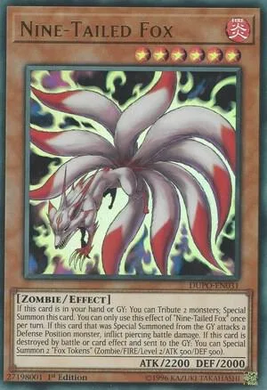 Nine-Tailed Fox DUPO-EN031 Unlimited Yu-Gi-Oh card from Duel Power