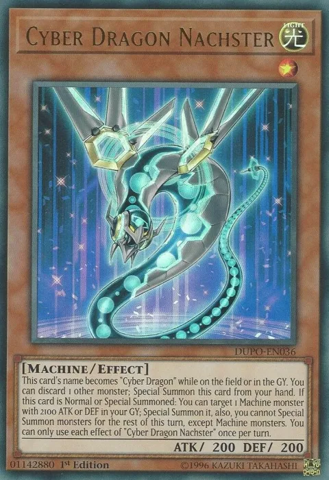 Cyber Dragon Nachster DUPO-EN036 Unlimited Yu-Gi-Oh card from Duel Power