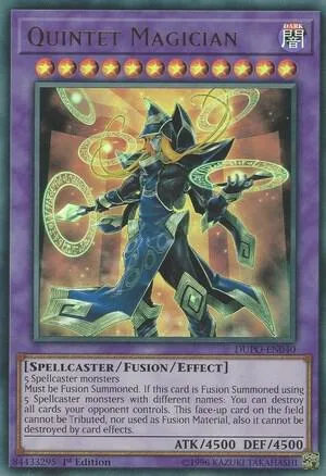 Quintet Magician DUPO-EN040 1st Edition Yu-Gi-Oh card from Duel Power