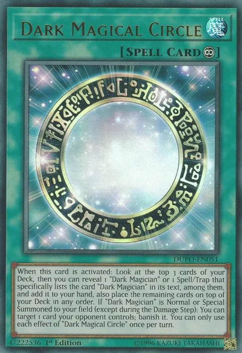 Dark Magical Circle DUPO-EN051 Unlimited Yu-Gi-Oh card from Duel Power