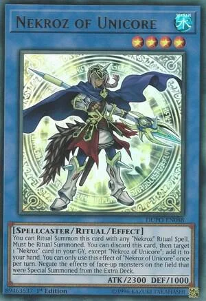 Nekroz of Unicore DUPO-EN088 1st Edition Yu-Gi-Oh card from Duel Power