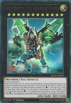 Super Quantal Mech King Great Magnus DUPO-EN093 Unlimited Yu-Gi-Oh card from Duel Power