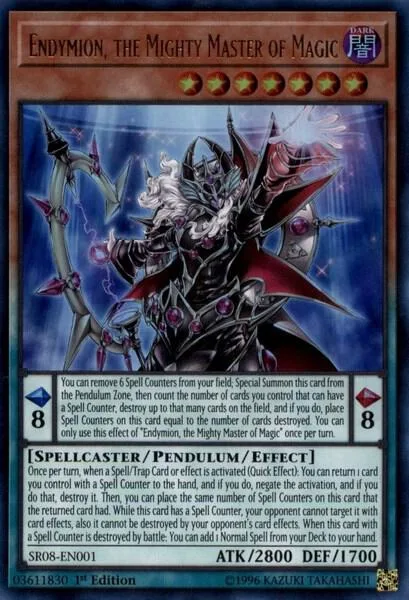 Endymion, the Mighty Master of Magic SR08-EN001 Yu-Gi-Oh card from Structure Deck: Order of the Spellcasters