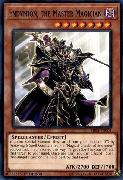 Endymion, the Master Magician SR08-EN005 Yu-Gi-Oh card from Structure Deck: Order of the Spellcasters