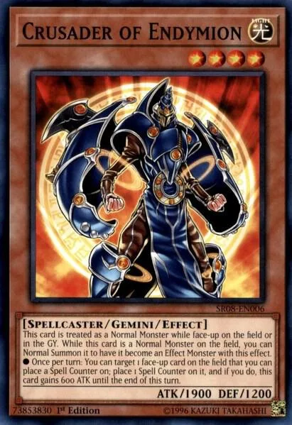 Crusader of Endymion SR08-EN006 Yu-Gi-Oh card from Structure Deck: Order of the Spellcasters