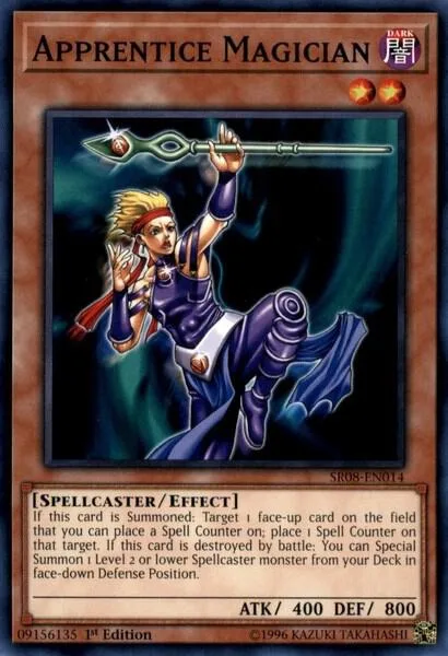 Apprentice Magician SR08-EN014 Yu-Gi-Oh card from Structure Deck: Order of the Spellcasters